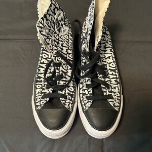 Converse Black and White Graphic High-Tops